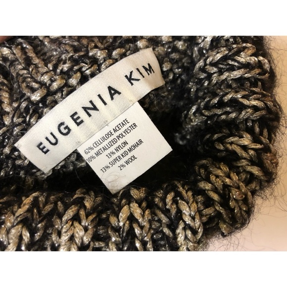 Eugenia Kim metallic mohair wool beanie hat - Picture 5 of 9